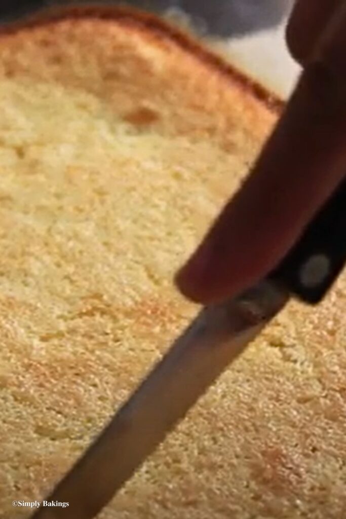 Easy Lemon Bars cut into slices with a knife