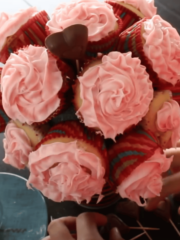 filipino vanilla cupcake bouquet