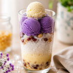 Halo Halo in glass cup