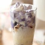 delicious halo halo in a tall glass