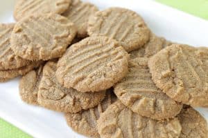 Cookie Butter Cookies on a white plate