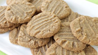 Cookie Butter Cookies on a white plate