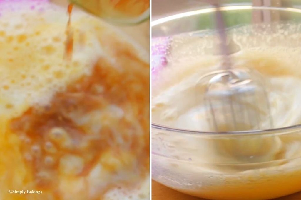 A bowl with all wet ingredients