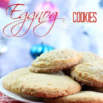 delicious Christmas Eggnog Cookies on a white plate