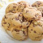 Mint Chocolate Chunk Cookies on a plate