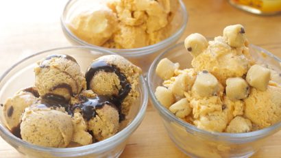 pumpkin spice ice cream recipe in three flavors
