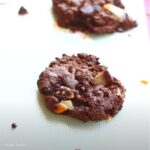 S’mores Candy Corn Cookies on a baking tray