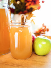 apple cider punch on table