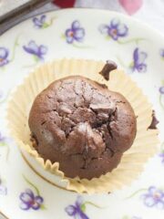 yummy chocolate cupcake with few ingredients