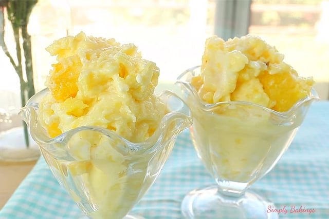 best 2 ingredient Pineapple ice cream