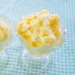 Pineapple Yogurt Ice Cream served