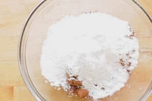 all-purpose flour, cocoa powder, and salt