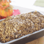 baked Pumpkin Bread With Cinnamon Streusel Topping