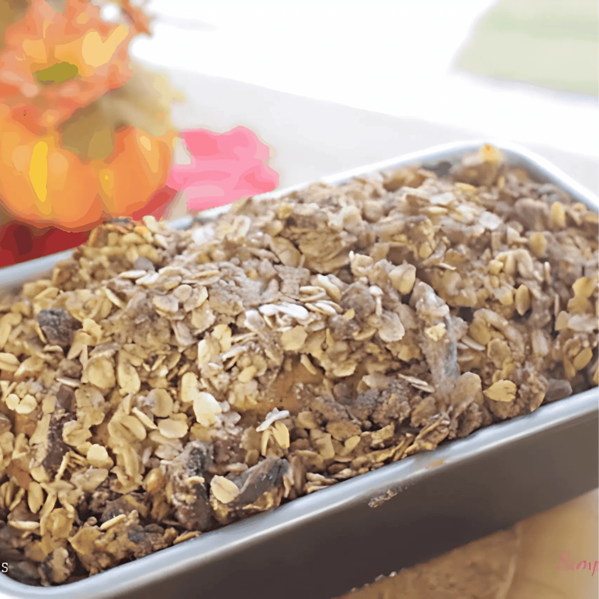 pumpkin bread in loaf pan