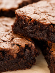3 brownies stacked