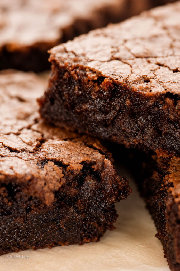 3 brownies stacked