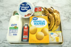 7 ingredients for banana pudding recipe