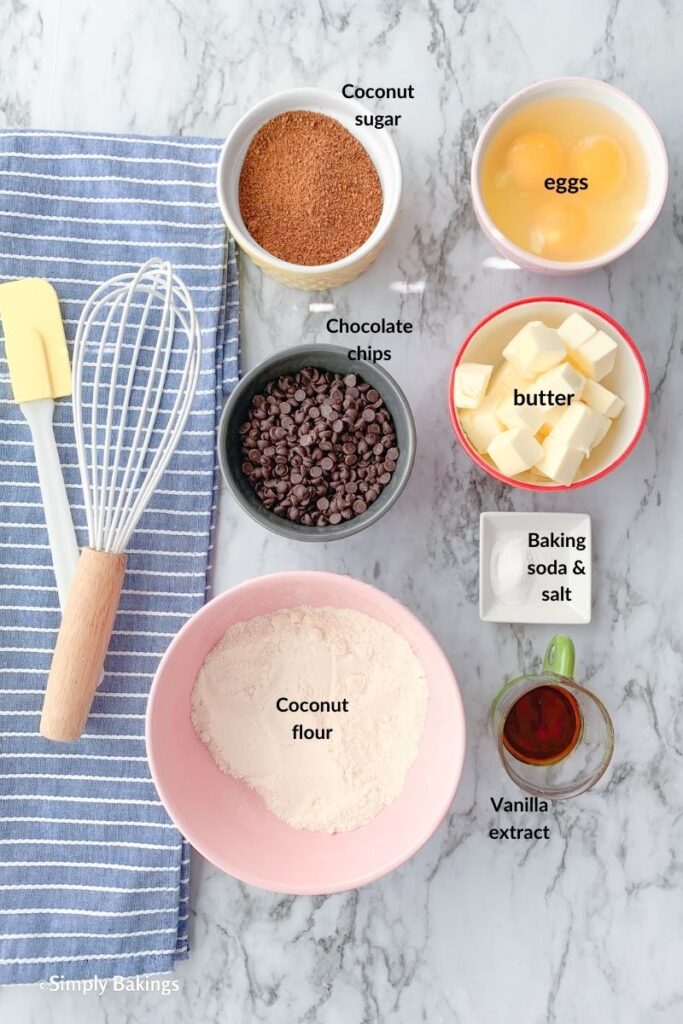 all ingredients in separate bowls