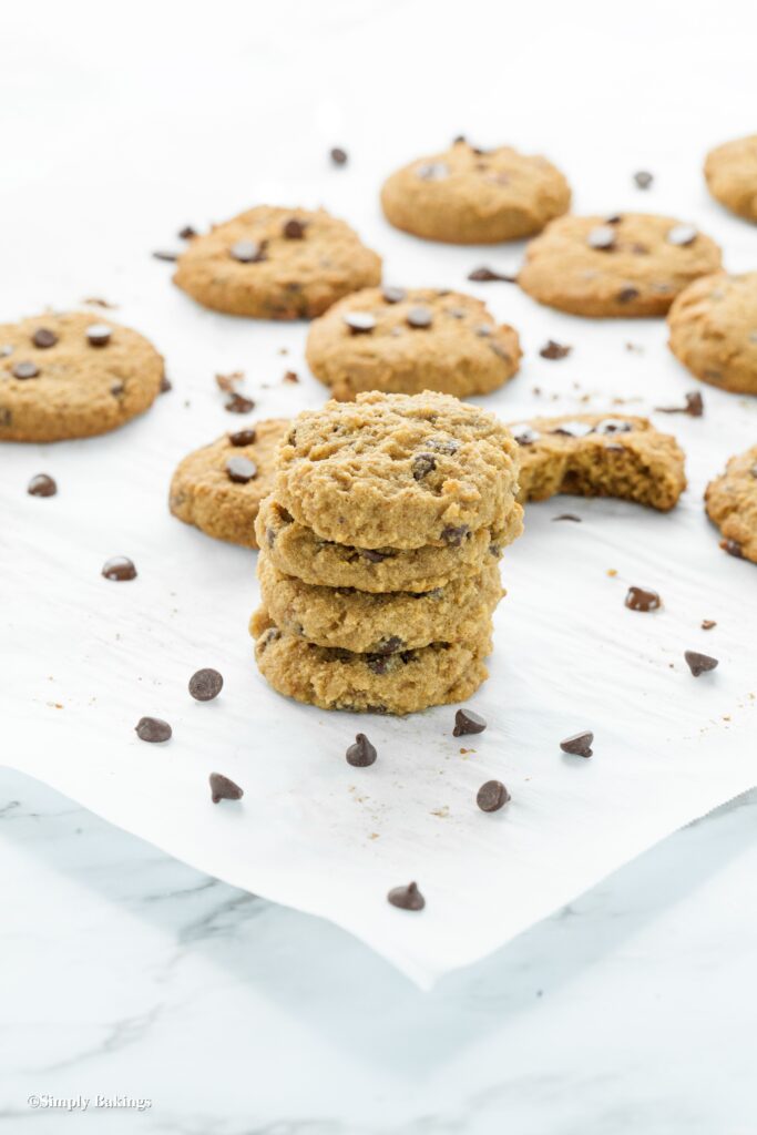 Cookies piled on top of one another