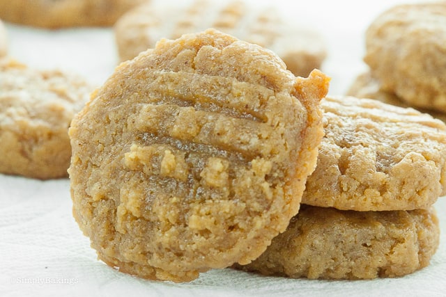 freshly baked keto peanut butter cookies