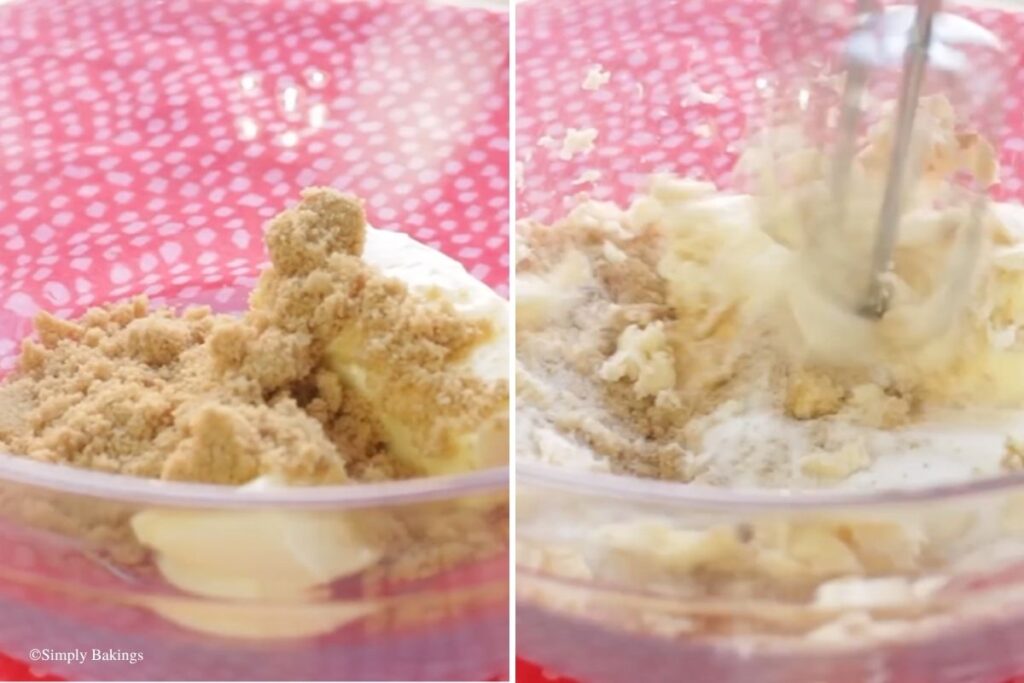 Sugar and butter whipped together