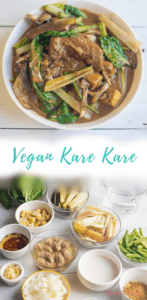 vegan kare kare and its ingredients