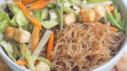Filipino veggie pancit bihon