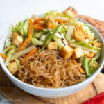 a bowl of healthy and delicious vegan pancit bihon