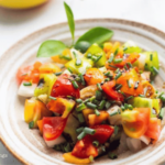 fresh ensaladang talong with calamansi