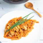 Vegan Filipino Escabeche from pan to plate