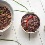 dinuguan for vegans in bowls