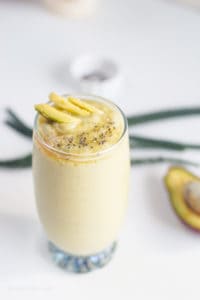 Filipino Avocado Smoothie in a glass