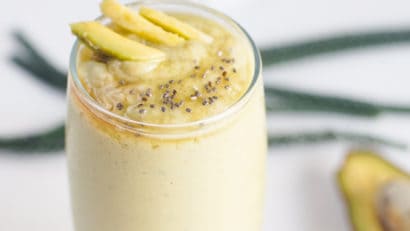 Filipino Avocado Smoothie in a glass