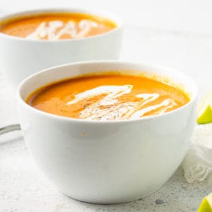 2 bowls of cream of tomato soup