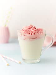 a cup of Strawberry Whipped Milk