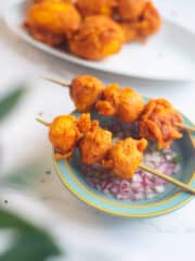 delicious kwek-kwek on skewers