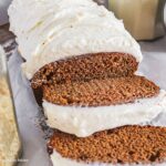 Gingerbread Loaf spread out in slices