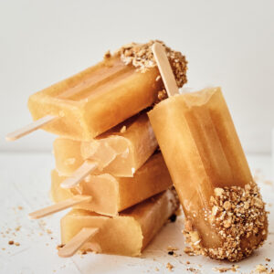 stack of refreshing apple cider popsicles