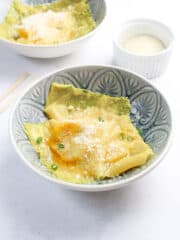 delicious kalabasa ravioli served in bowls