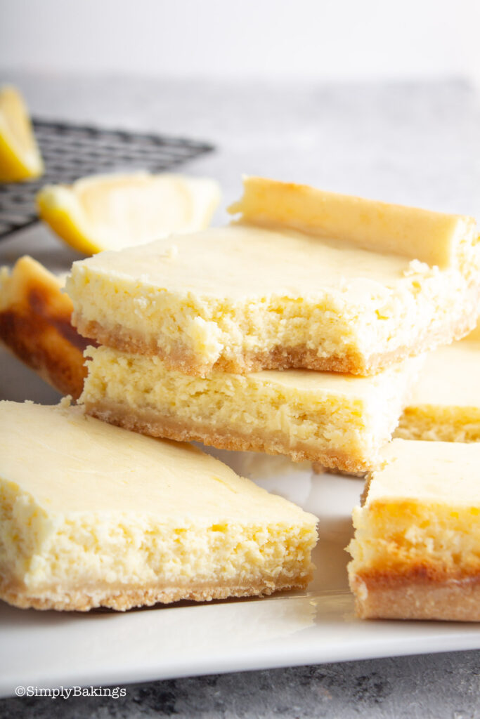 delicious ginger lemon cheesecakes on a white plate