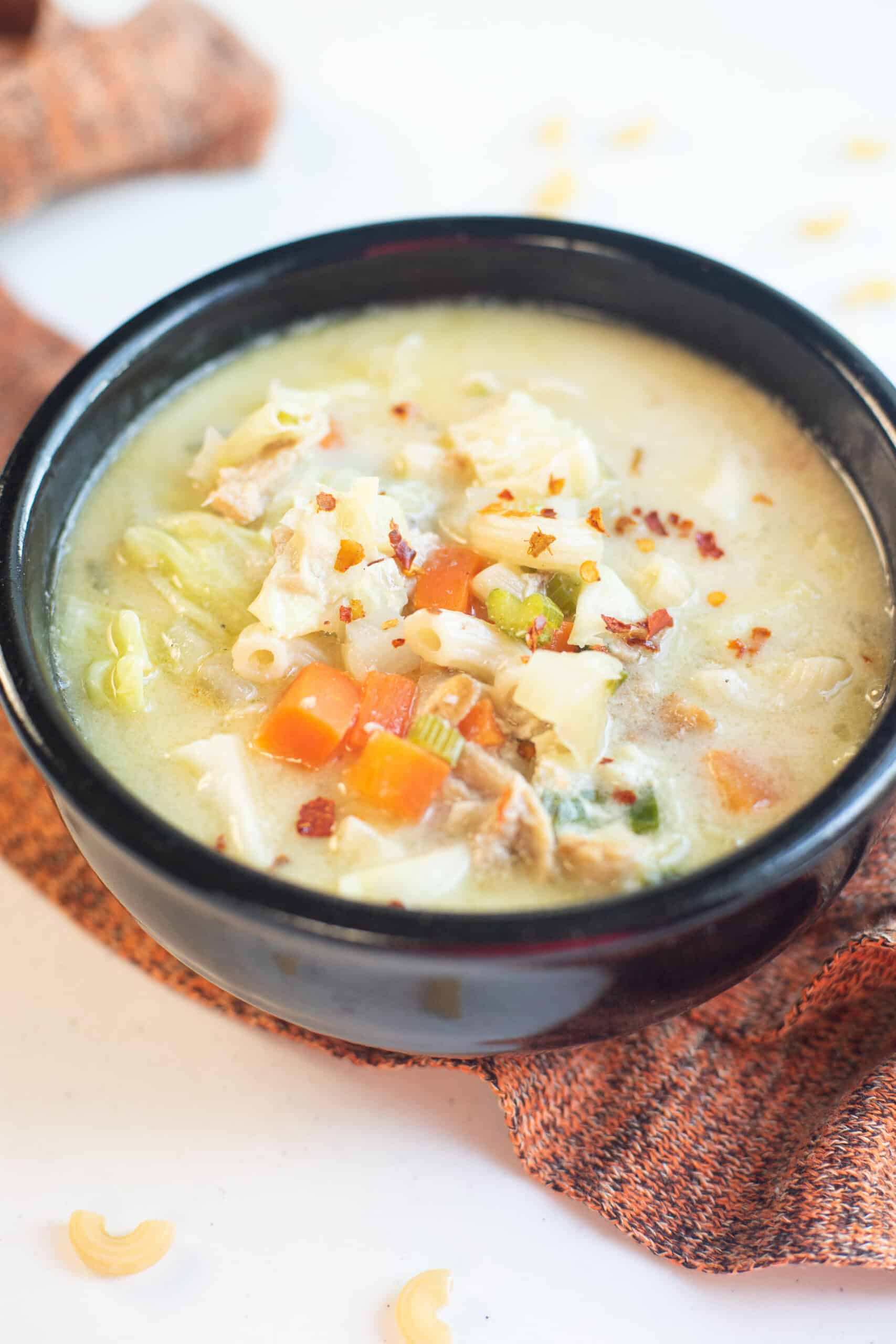 filipino sopas on a bowl