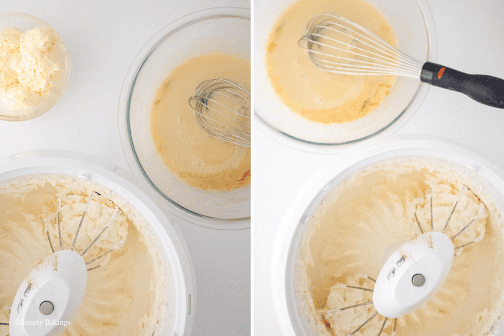 whipped cream with spices in a mixer