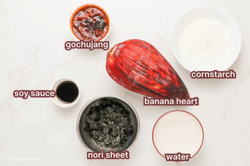 list of ingredients of fried dilis vegan