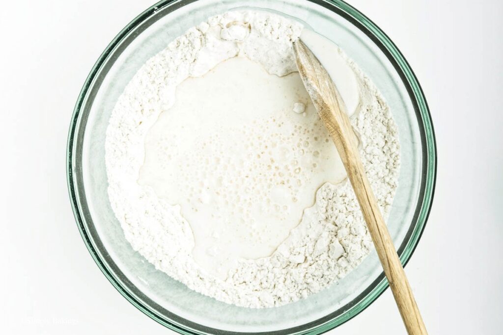 stirred in warm milk
