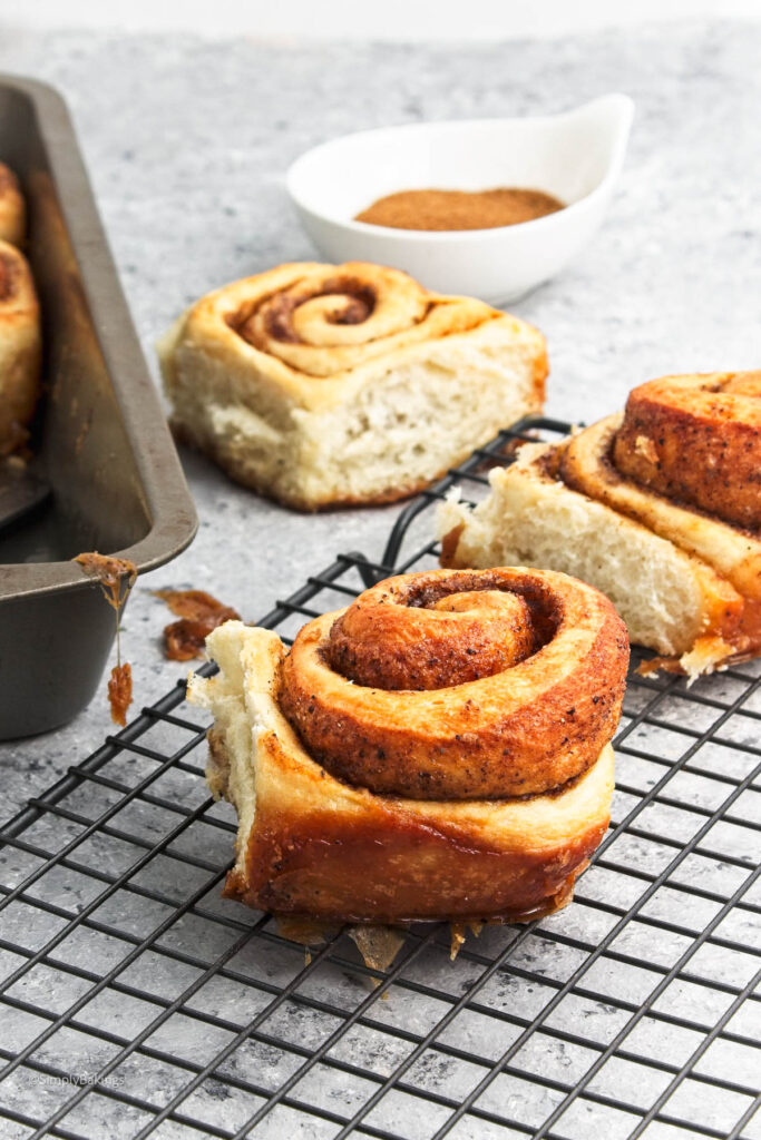 homemade cinnamon rolls with chai spice