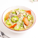 a bowl of hearty and delicious ginisang patola with mushroom