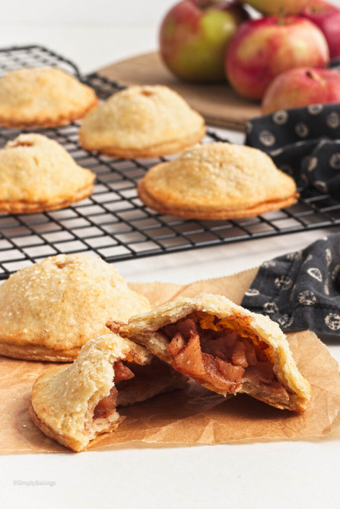 bitten in half apple pie cookies