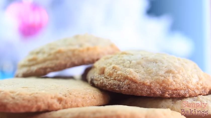 some freshly baked Christmas eggnog cookies
