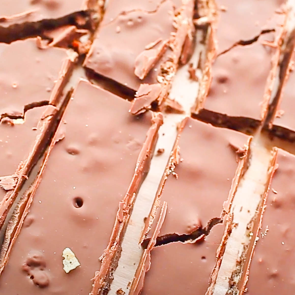 sliced chocolate rice krispies