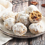 Polvorones Cookies served on a white plate